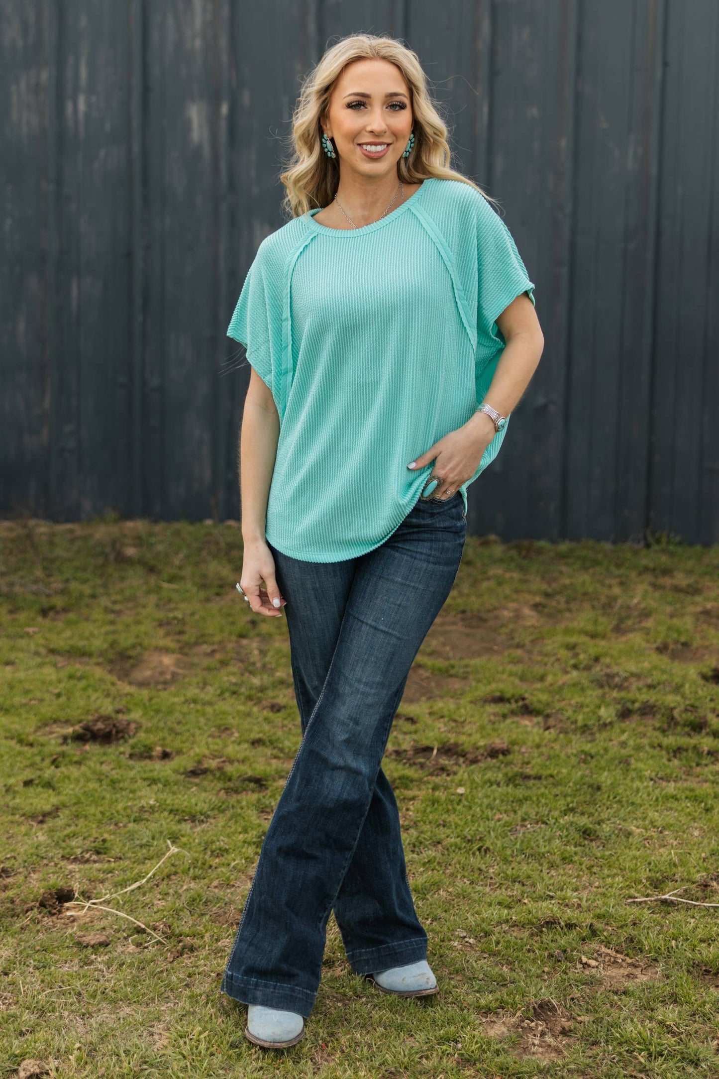 Katie Ribbed Knit Top