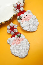 Santa Beaded Drop Earrings