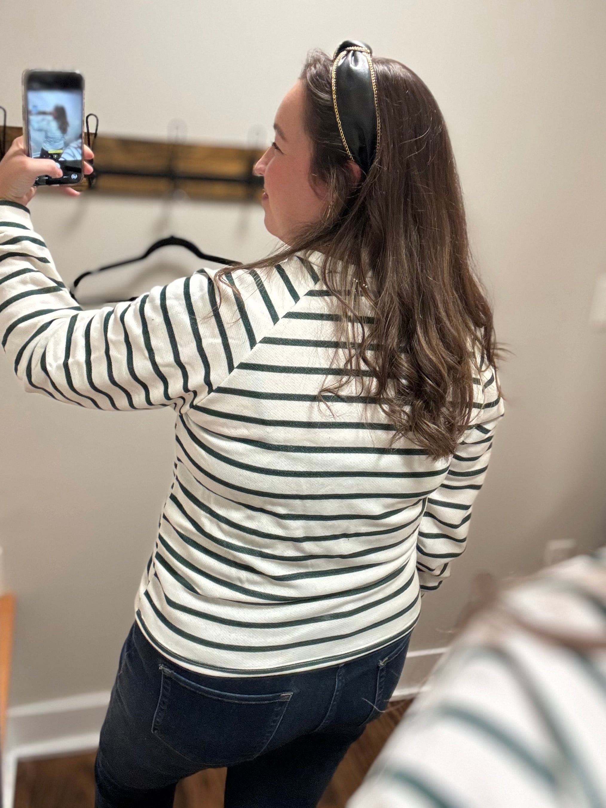 The Evergreen Stripe Top