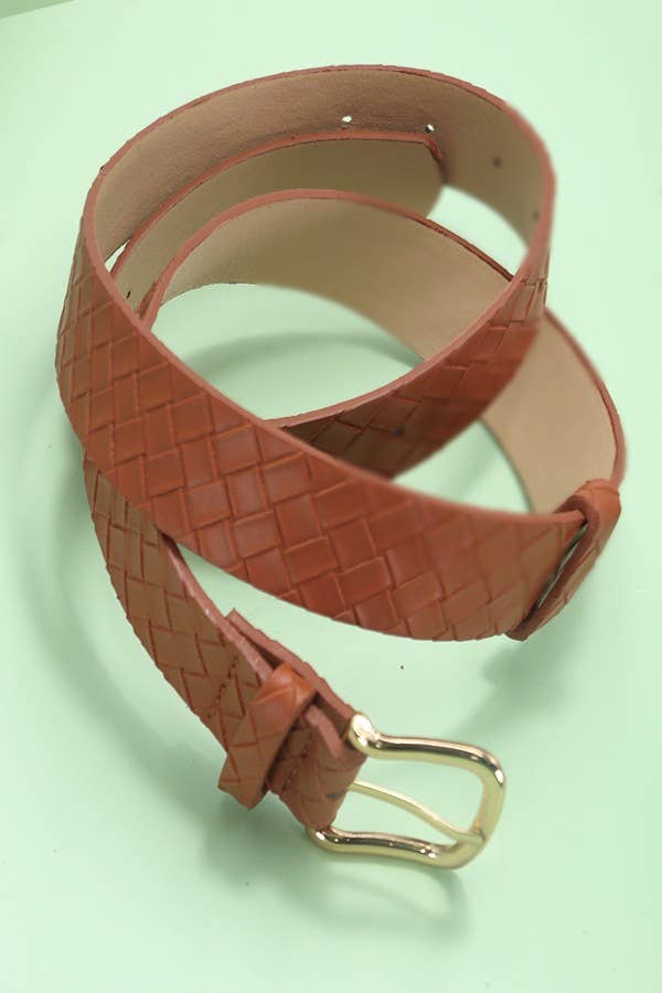 Classic Braided Faux Leather Belt
