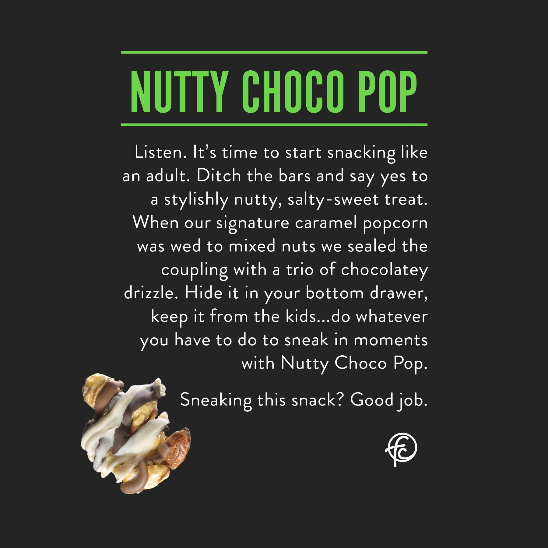 Nutty Choco Pop | Caramel Corn Chocolate Popcorn