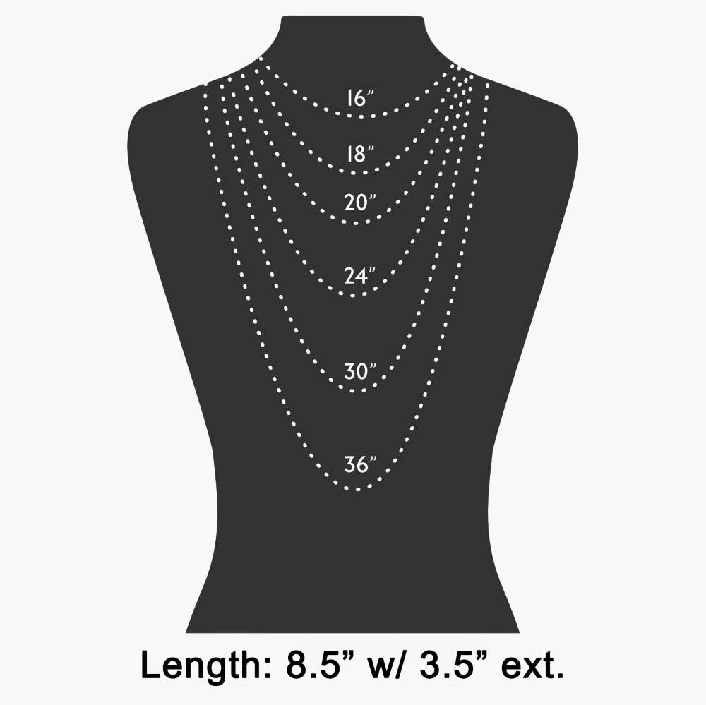 Heart Cross And Gem Necklace