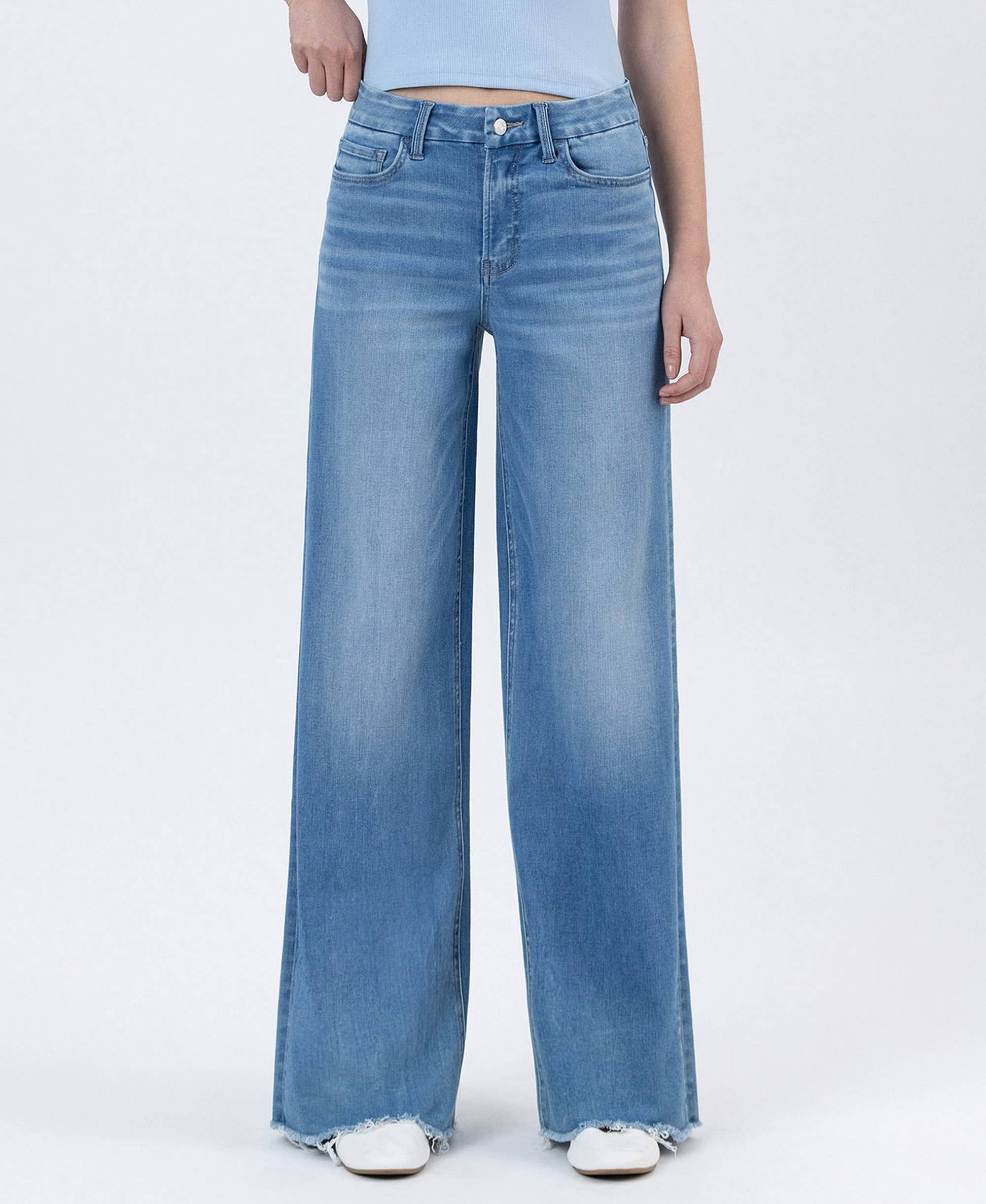 Lucky High Rise Wide Leg Jeans