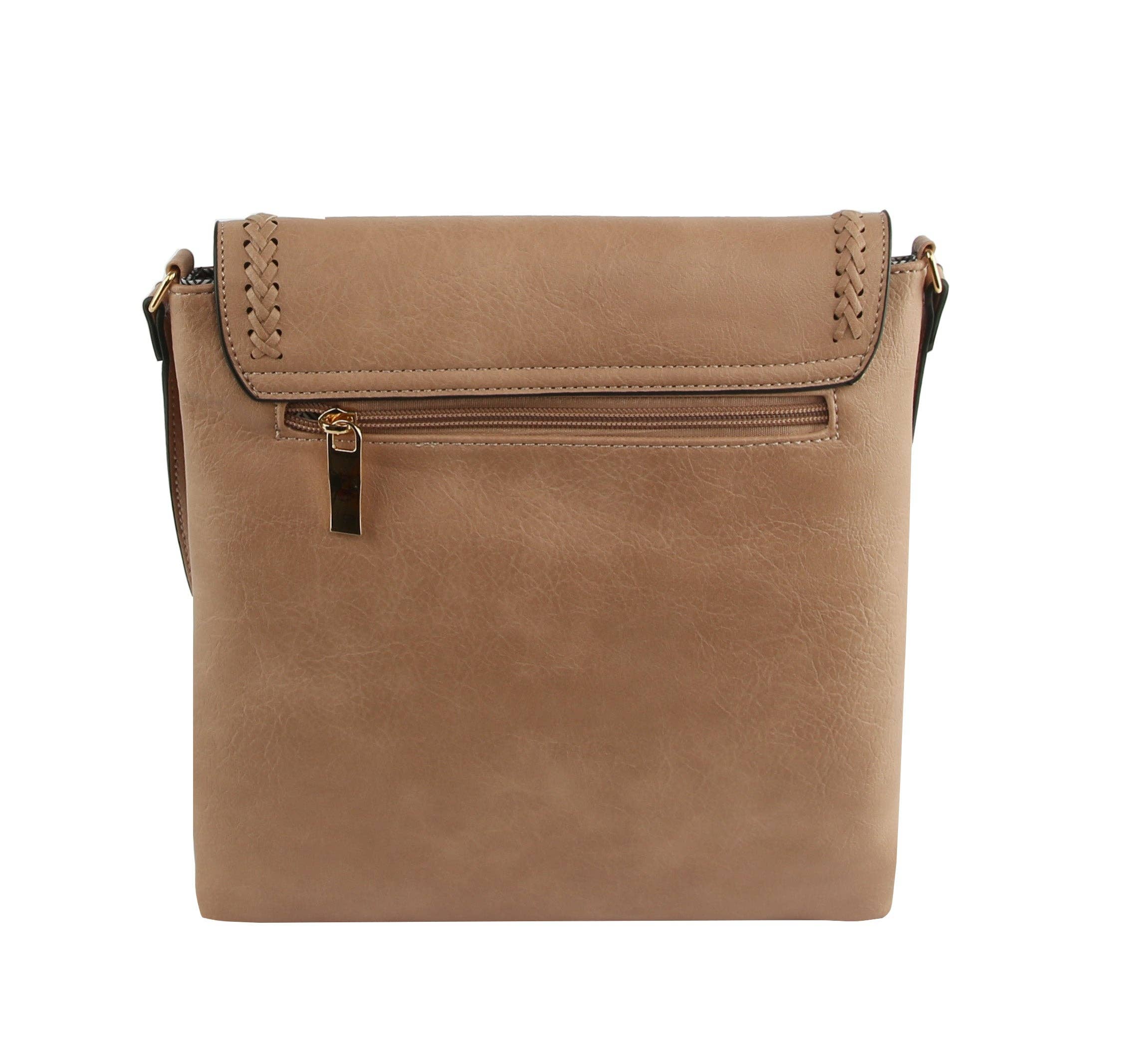 Braided Charm Saddle Crossbody Bag