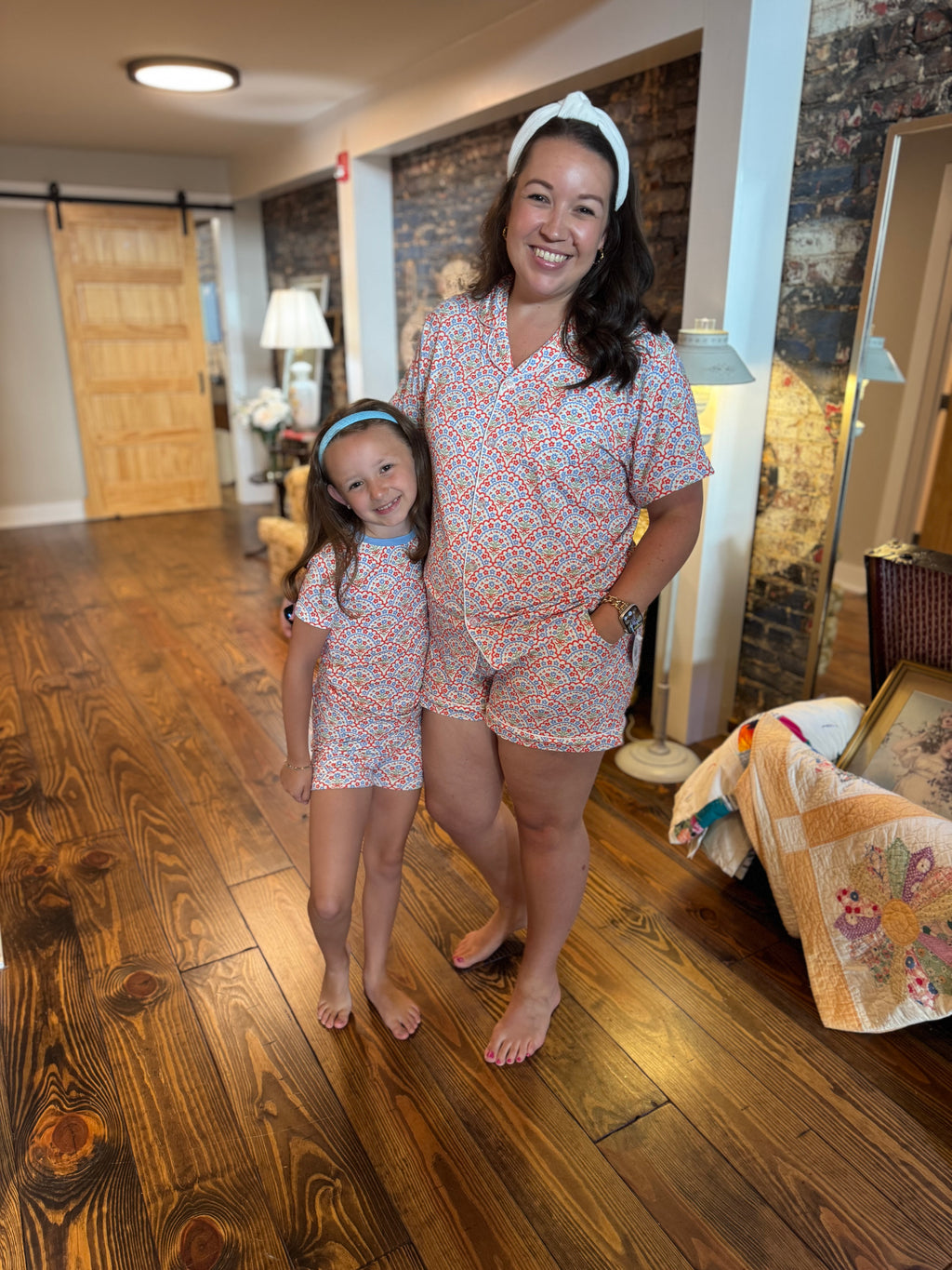 "Americana Bloom" Adult Pajamas Set