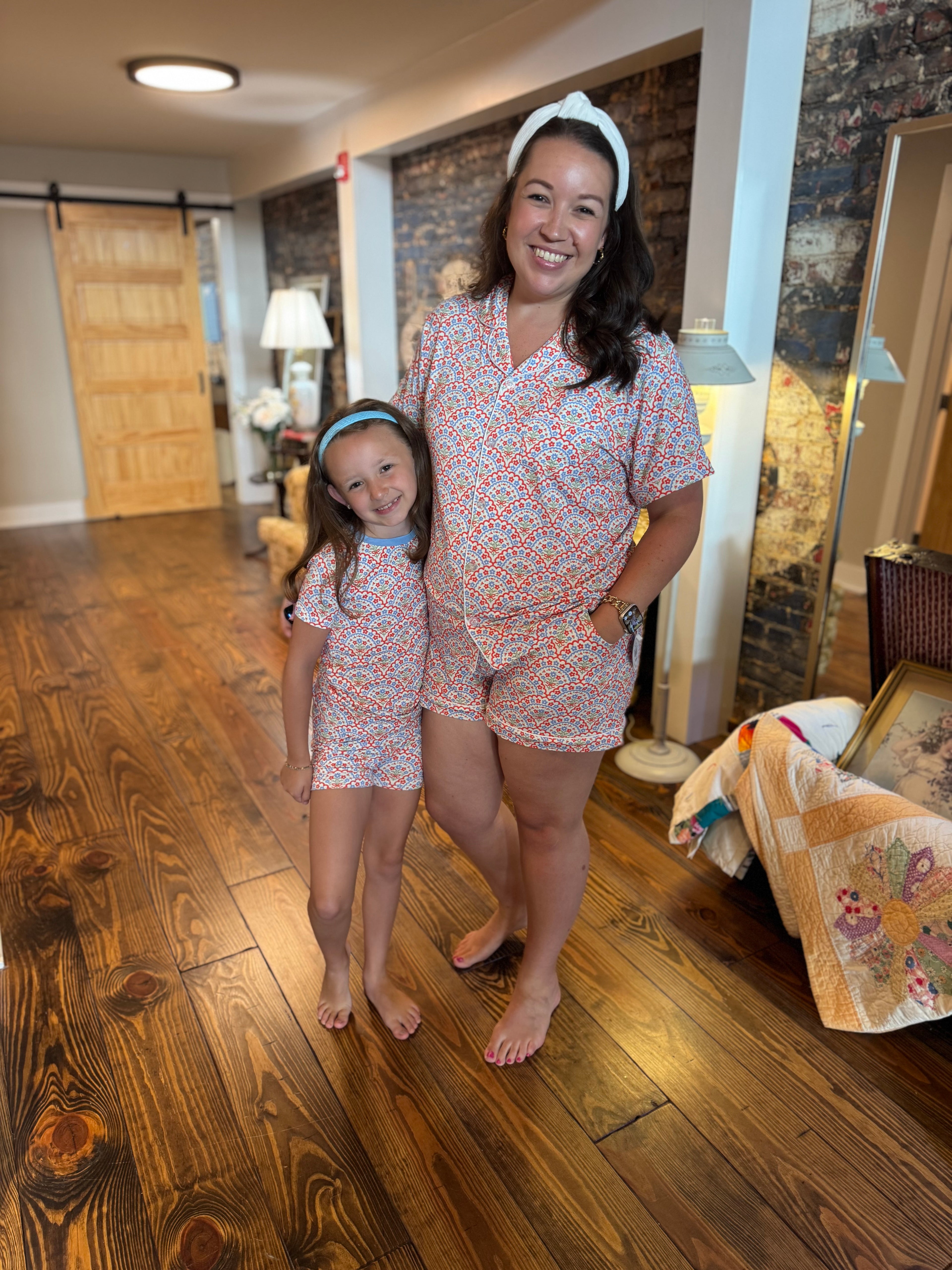 "Americana Bloom" Adult Pajamas Set