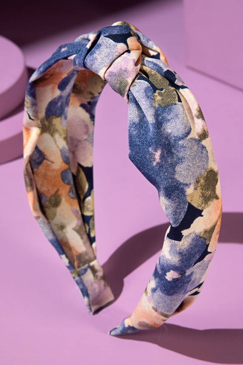 Knotted Floral Pattern Headband