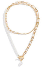 Pearl Layered Toggle Necklace