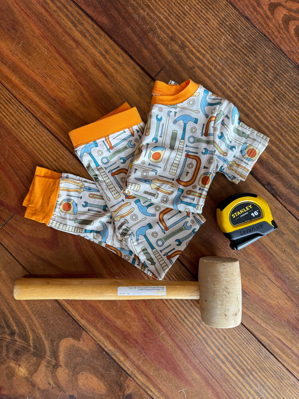 Lil' Builder Bamboo Pajamas Set
