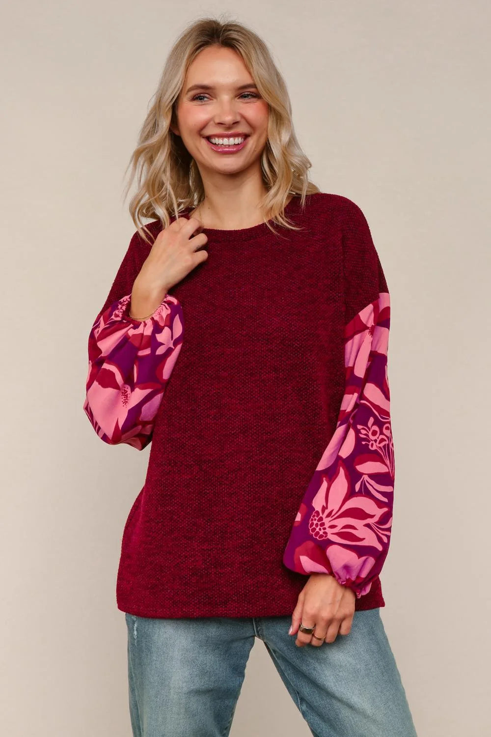 Boldly Blooming Top