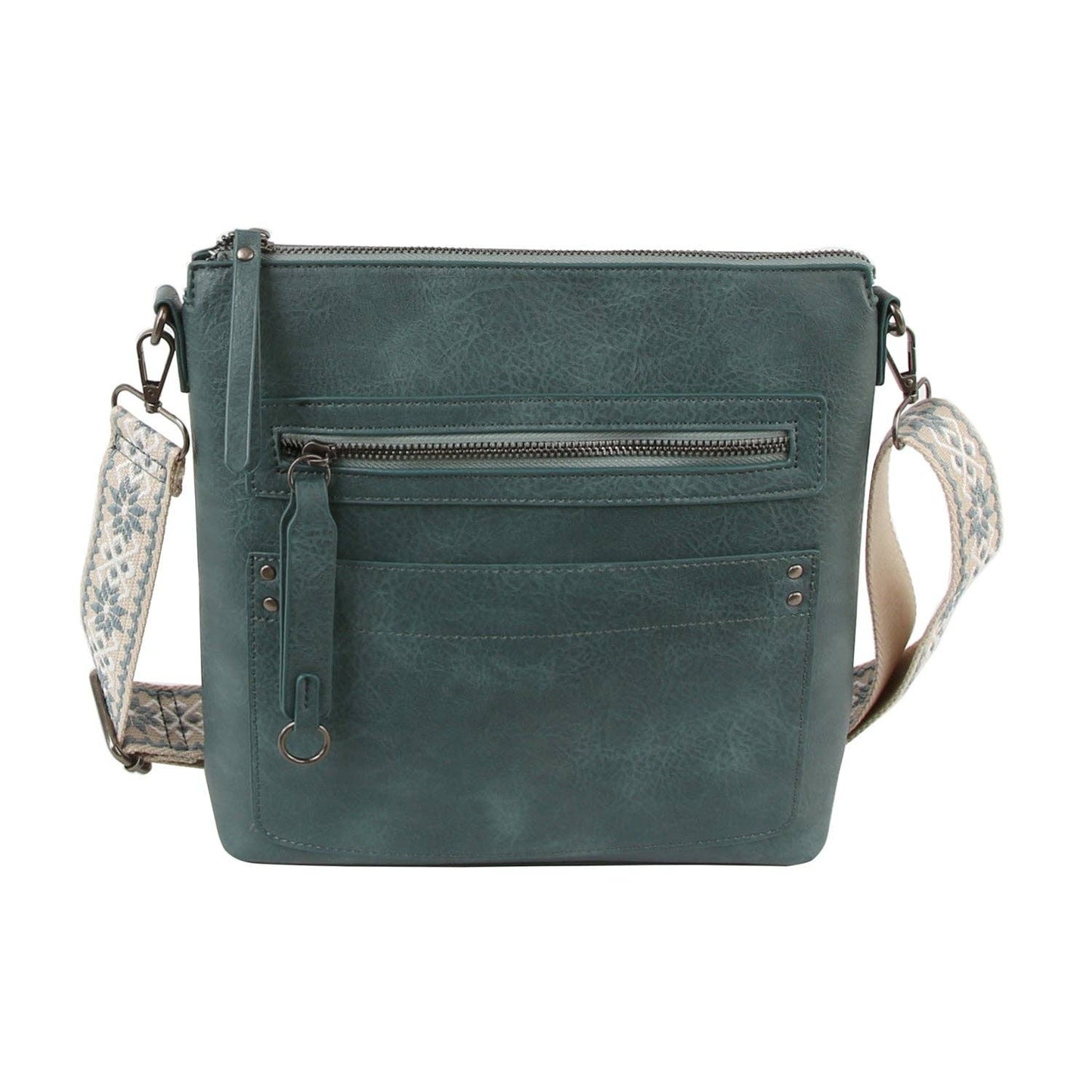 Daily Crossbody Bag with Front Zip Pocket