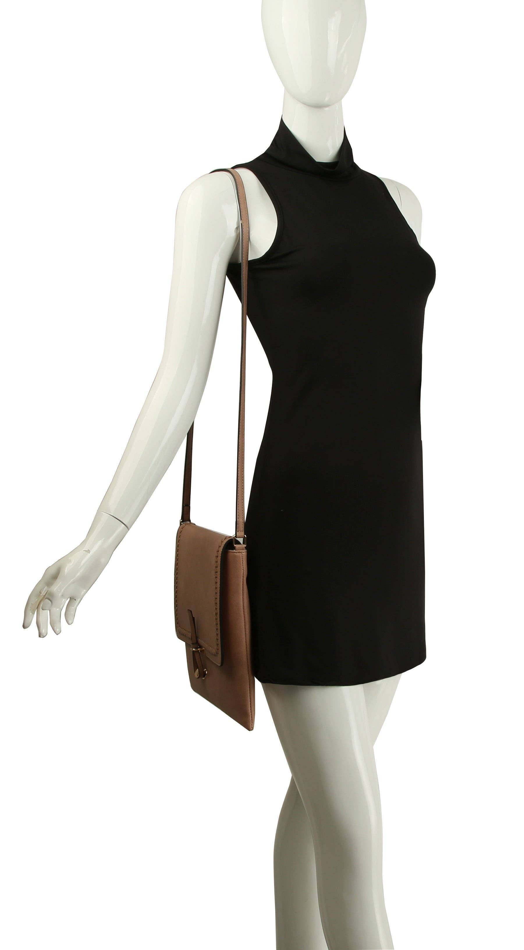 Braided Charm Saddle Crossbody Bag