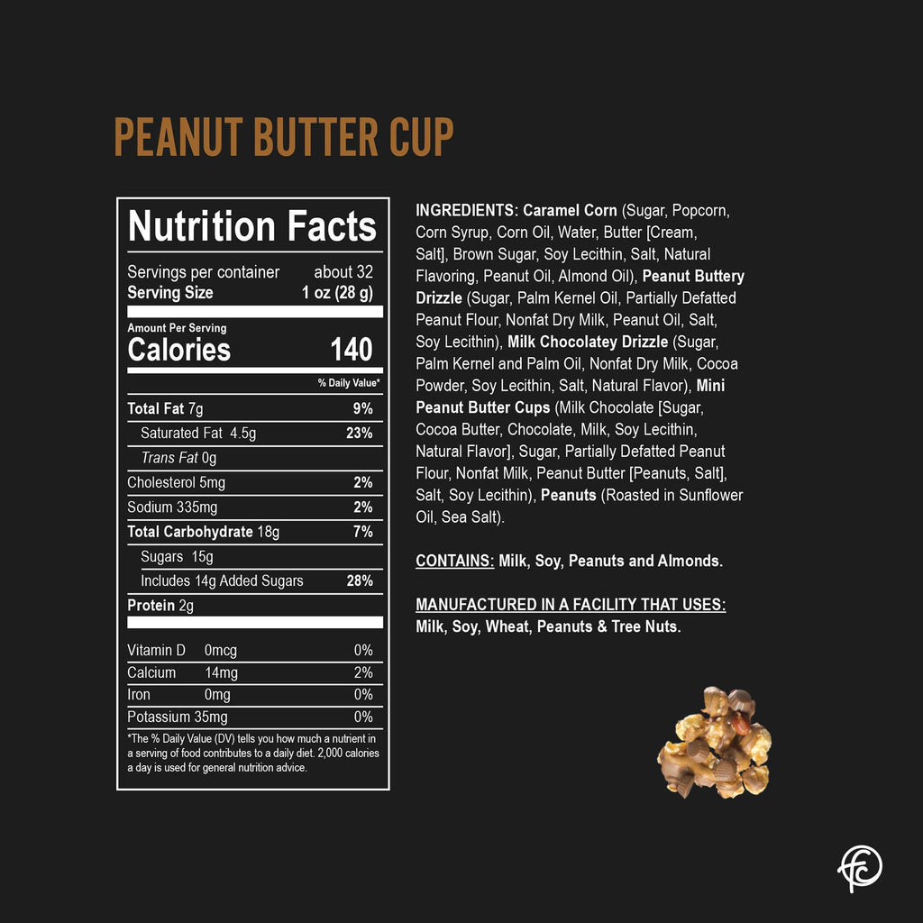 Peanut Butter Cup | Caramel Corn Chocolate Popcorn