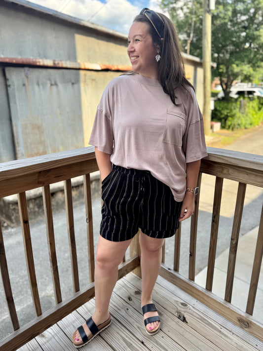 Ross Ribbed Boyfriend Tee