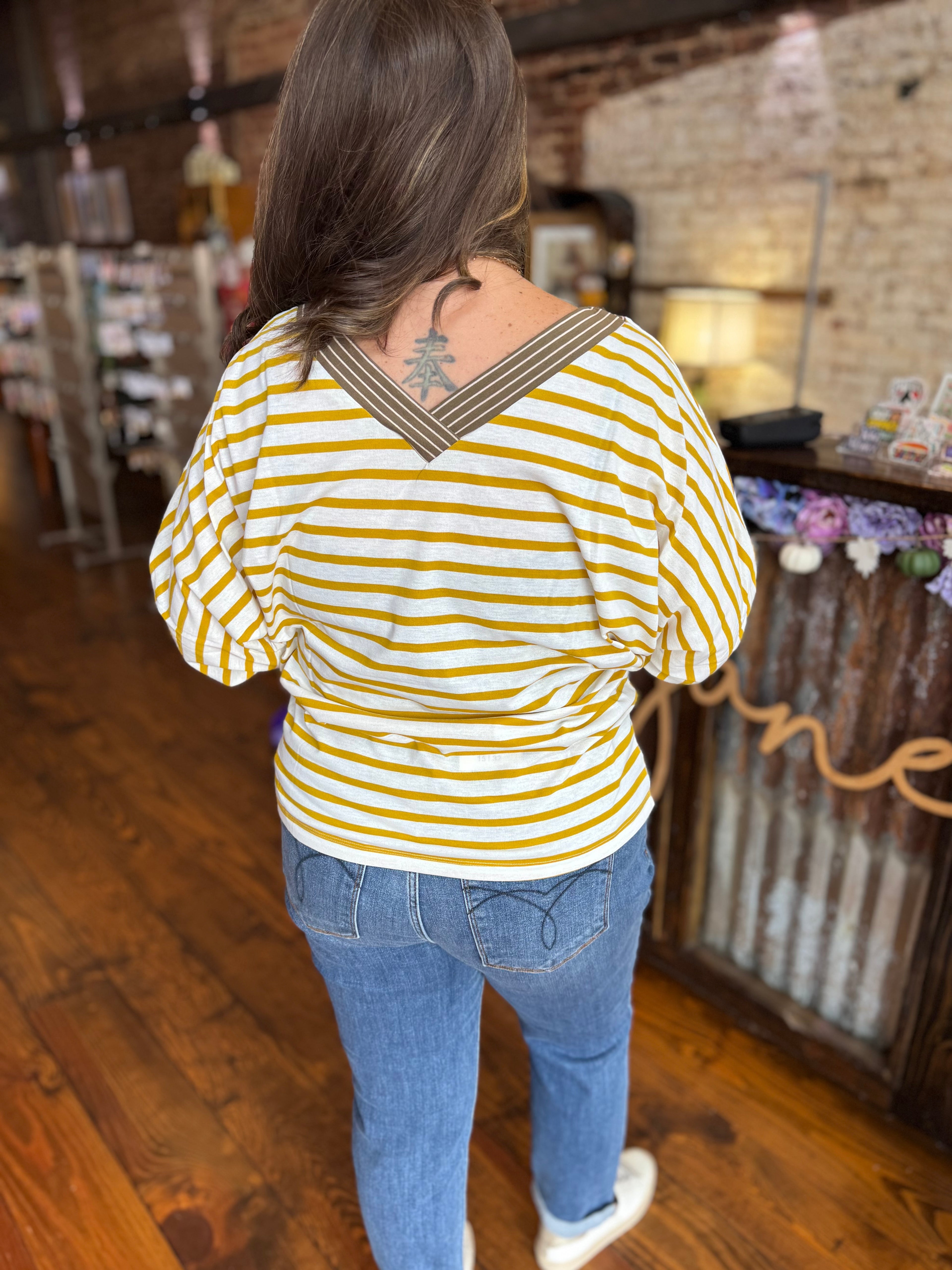 The Marigold Stripe Top
