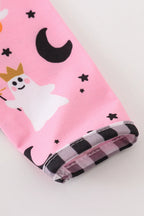 Girls Pink & Gingham Ghost Bubble