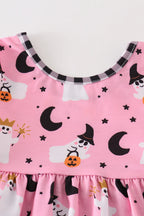 Girls Pink & Gingham Ghost Bubble