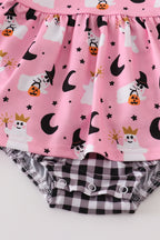 Girls Pink & Gingham Ghost Bubble