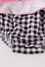 Girls Pink & Gingham Ghost Bubble