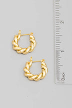 Mini Twist Hoop Earrings