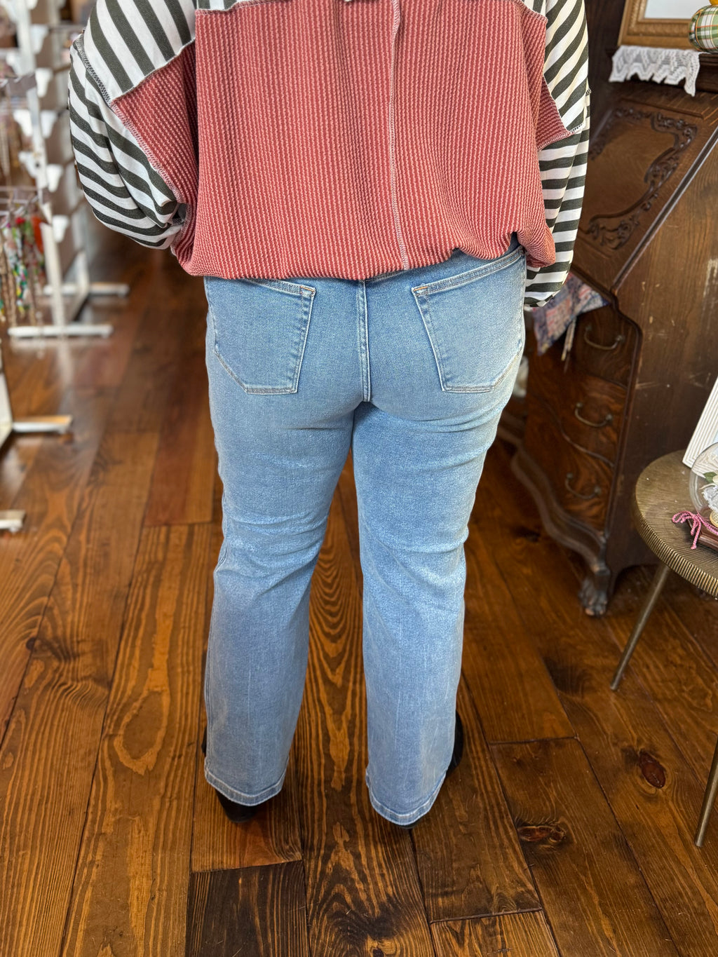Judy Blue High Rise Vintage Straight Jeans