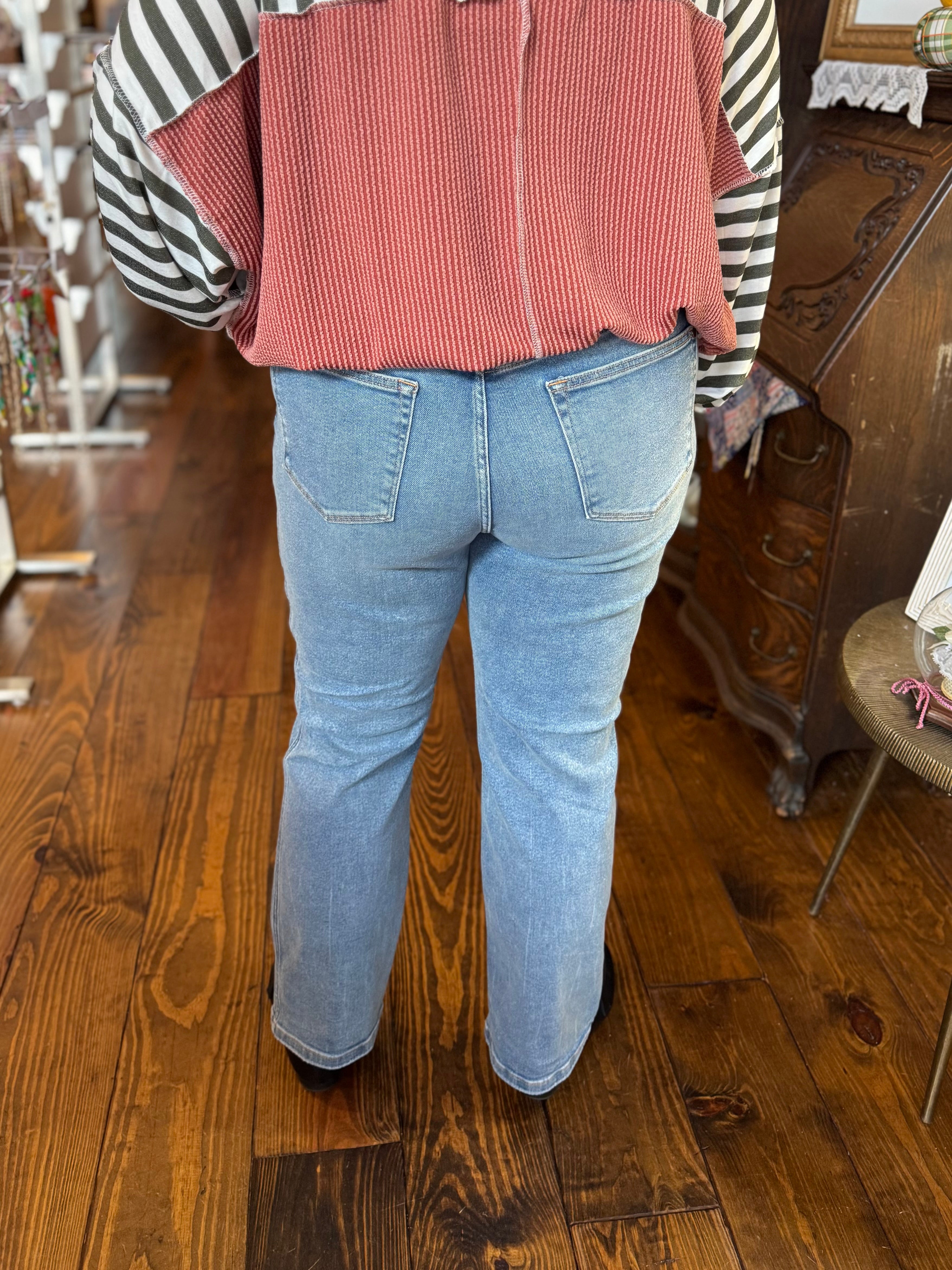 Judy Blue High Rise Vintage Straight Jeans