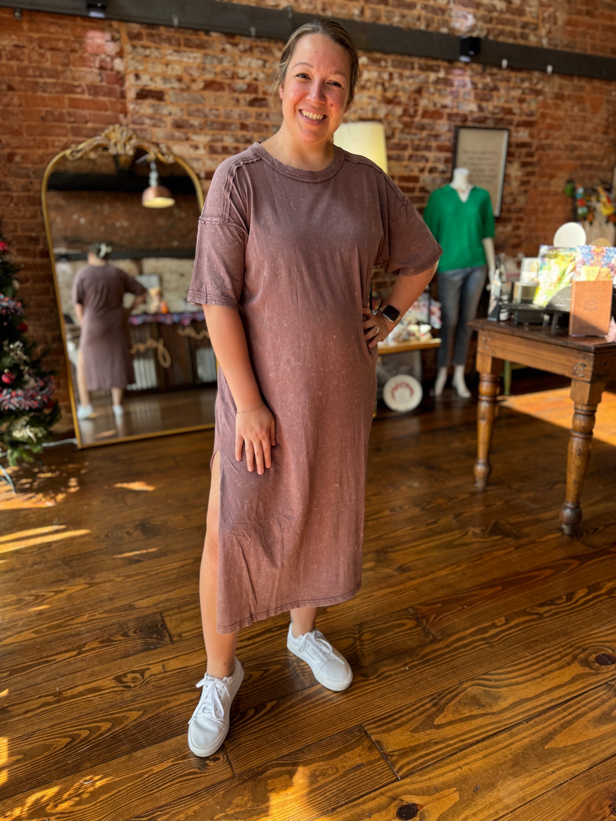 Easy Street T-Shirt Dress - 2 Colors