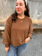 The Sunday Slowdown Sweater – Deep Camel