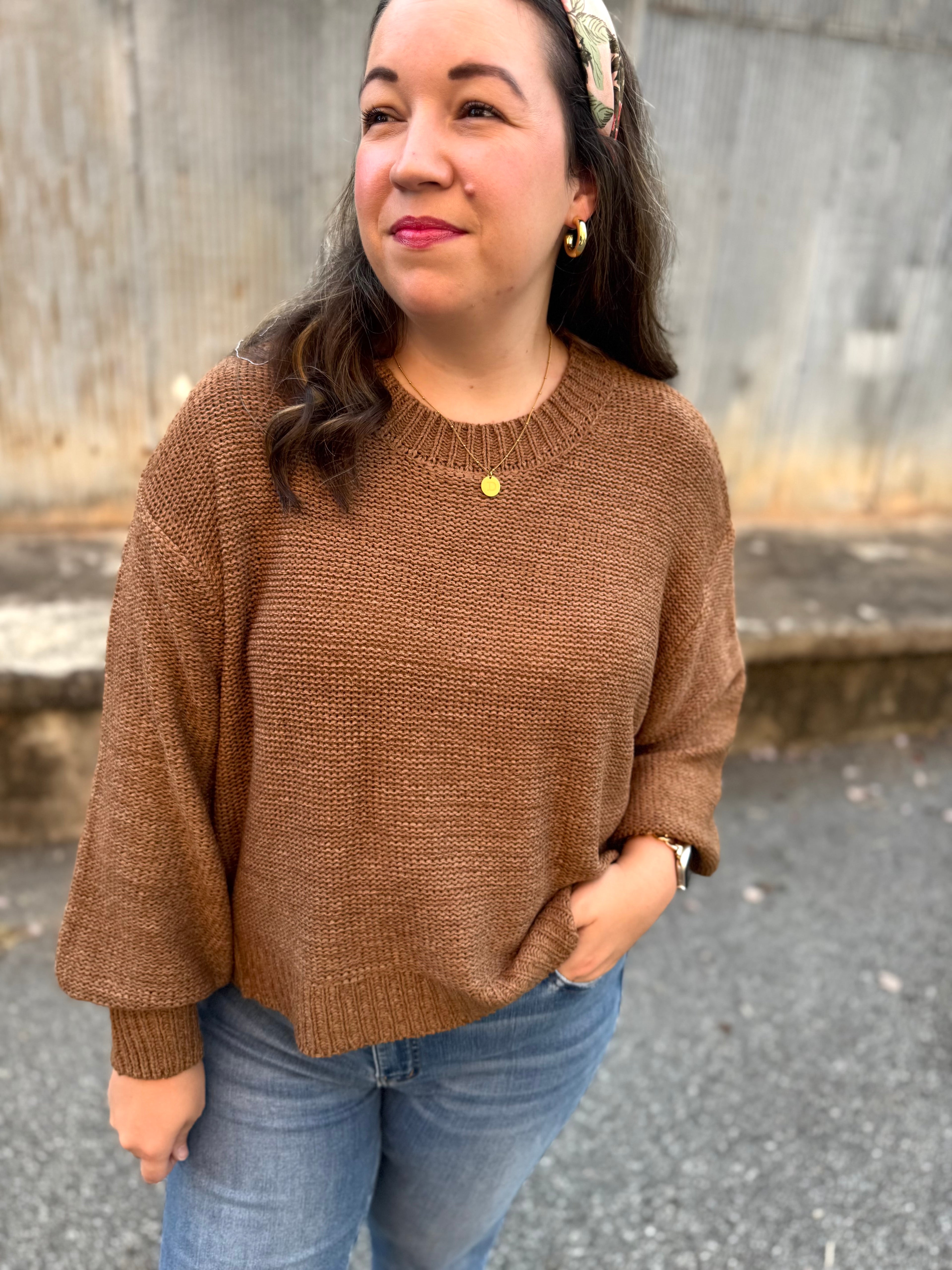 The Sunday Slowdown Sweater – Deep Camel