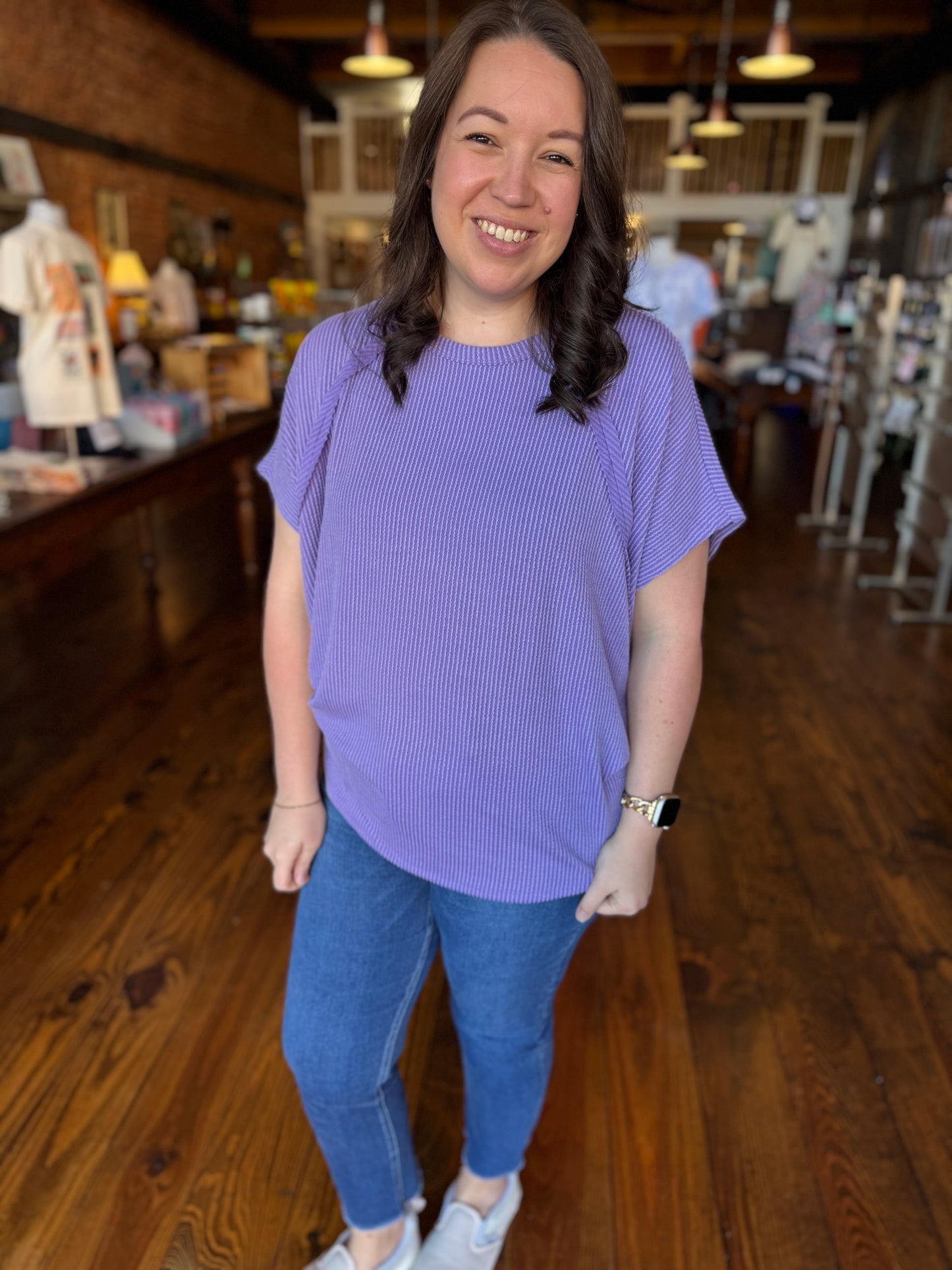 Katie Ribbed Knit Top