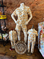 Peachy Blooms Adult Pajamas Set