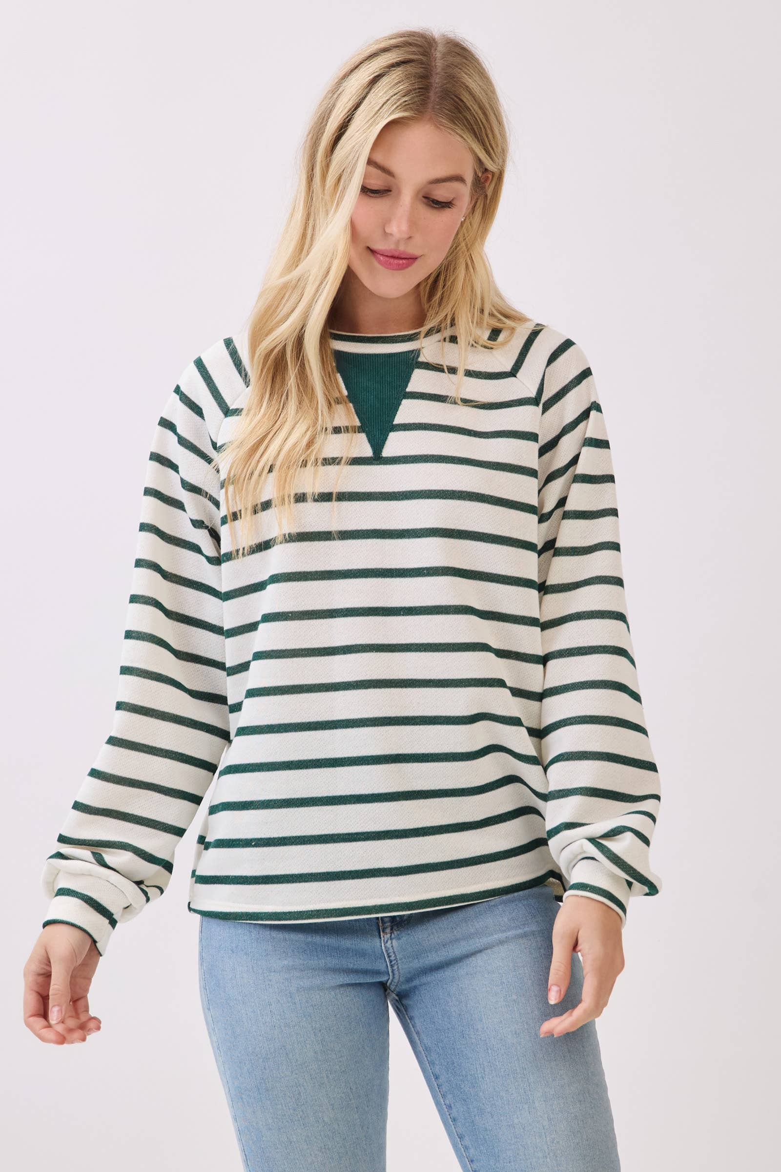 The Evergreen Stripe Top