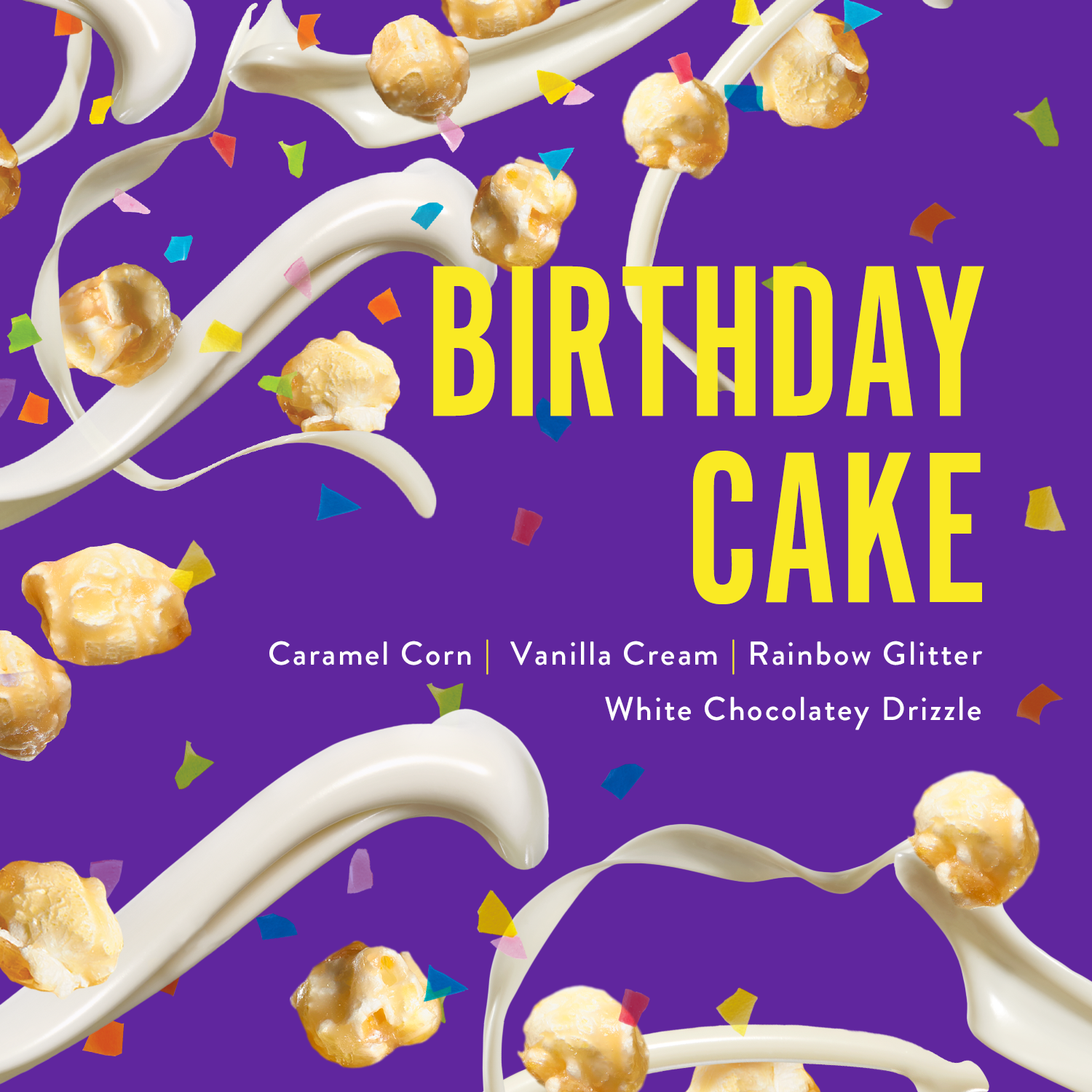 Birthday Cake | Caramel Popcorn