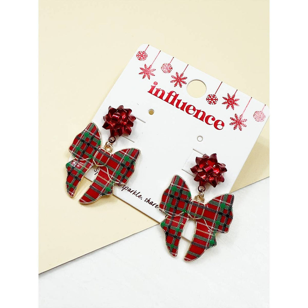 Christmas Bow Earrings
