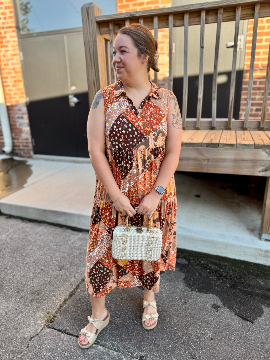 Autumn Whimsy Midi Dress