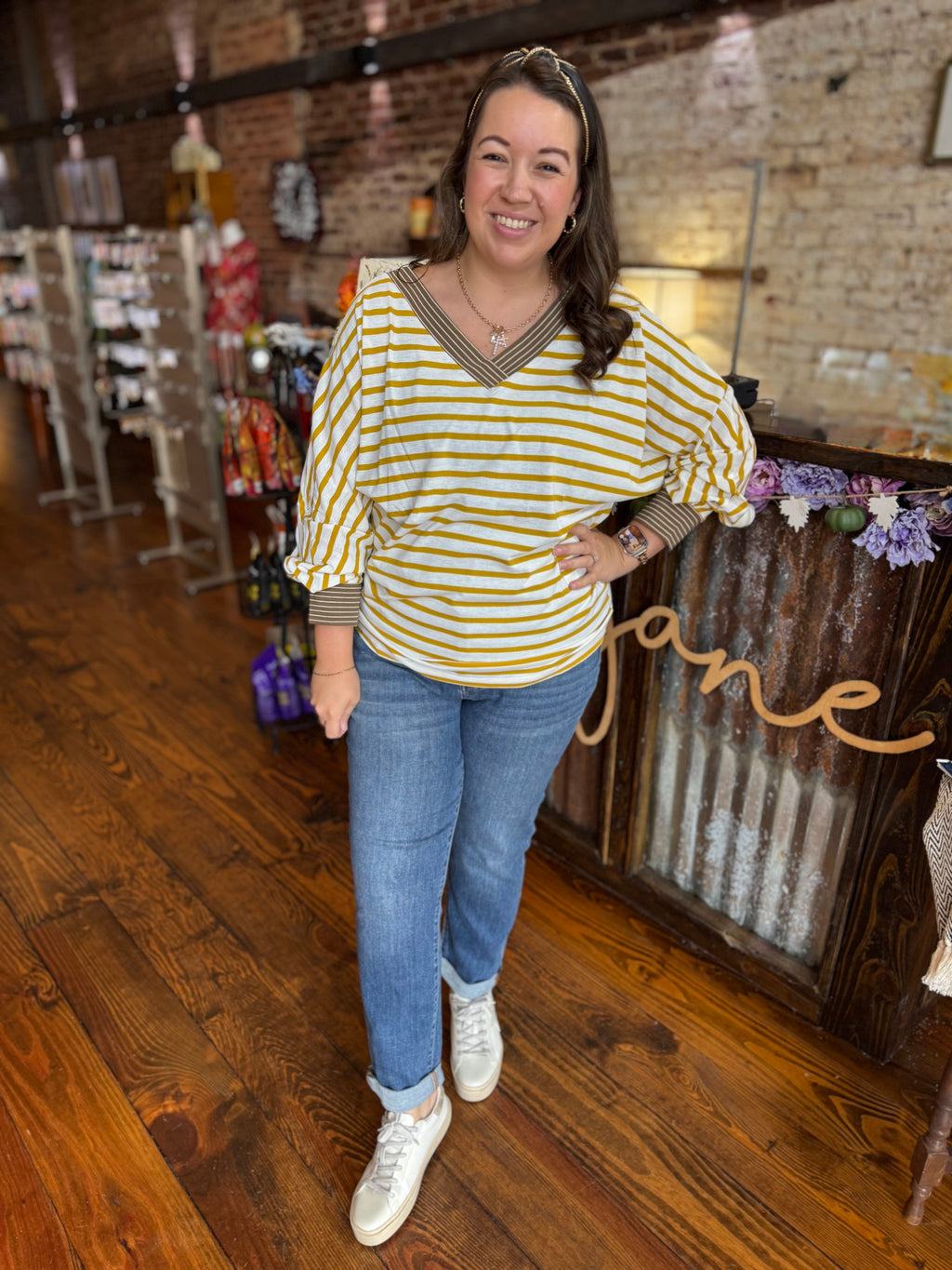 The Marigold Stripe Top