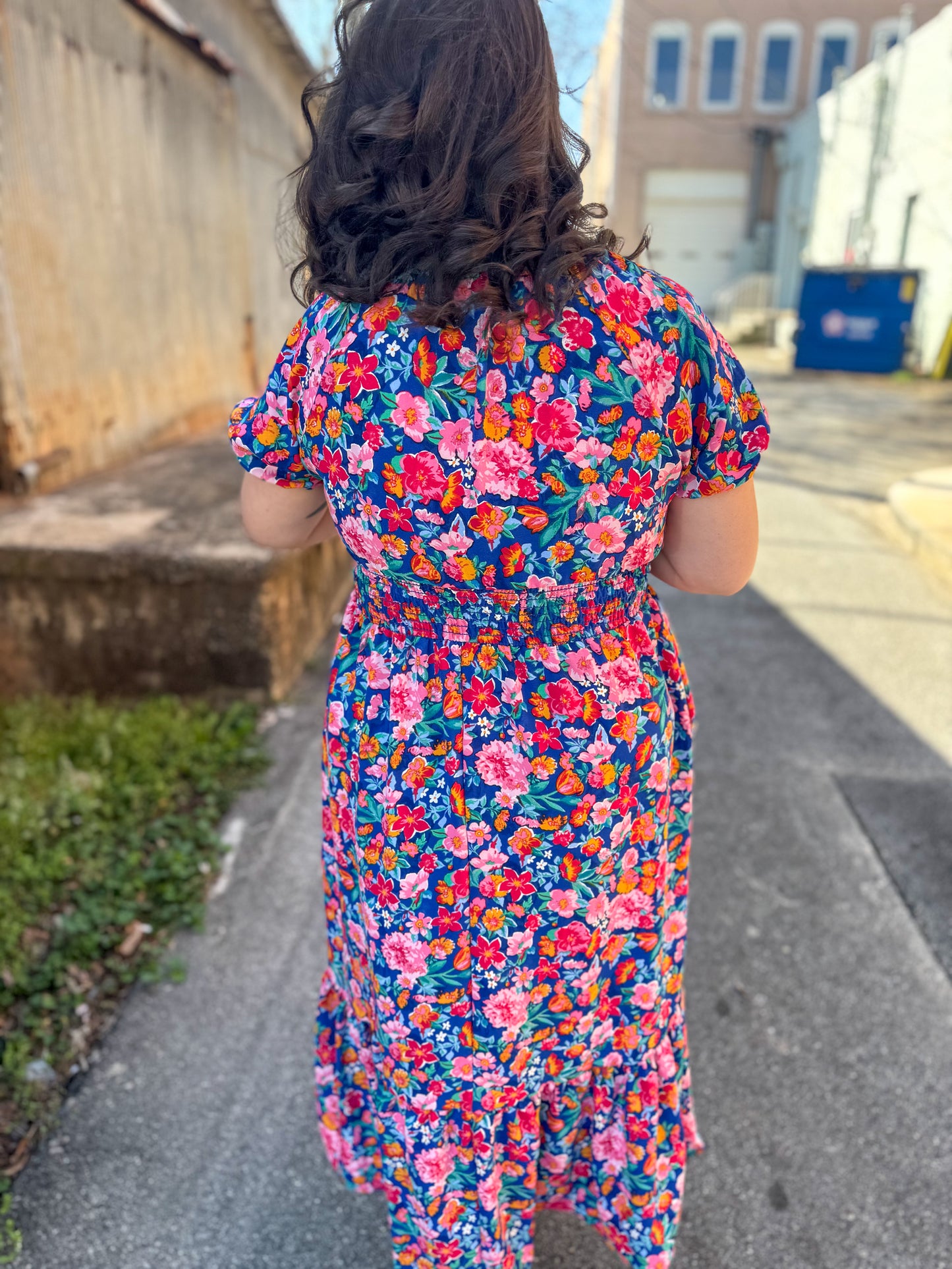 Spring Ready Floral Midi Dress