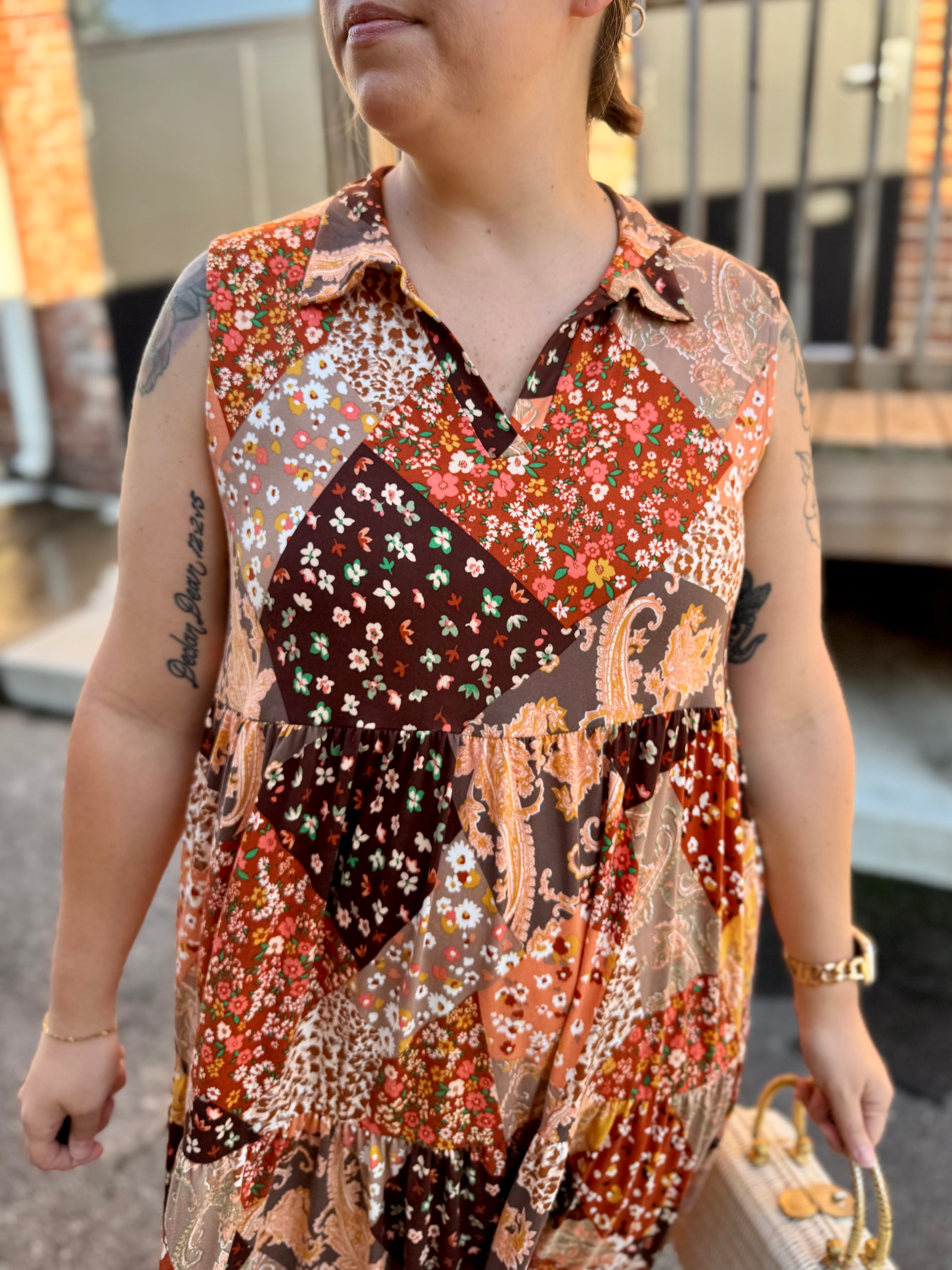 Autumn Whimsy Midi Dress