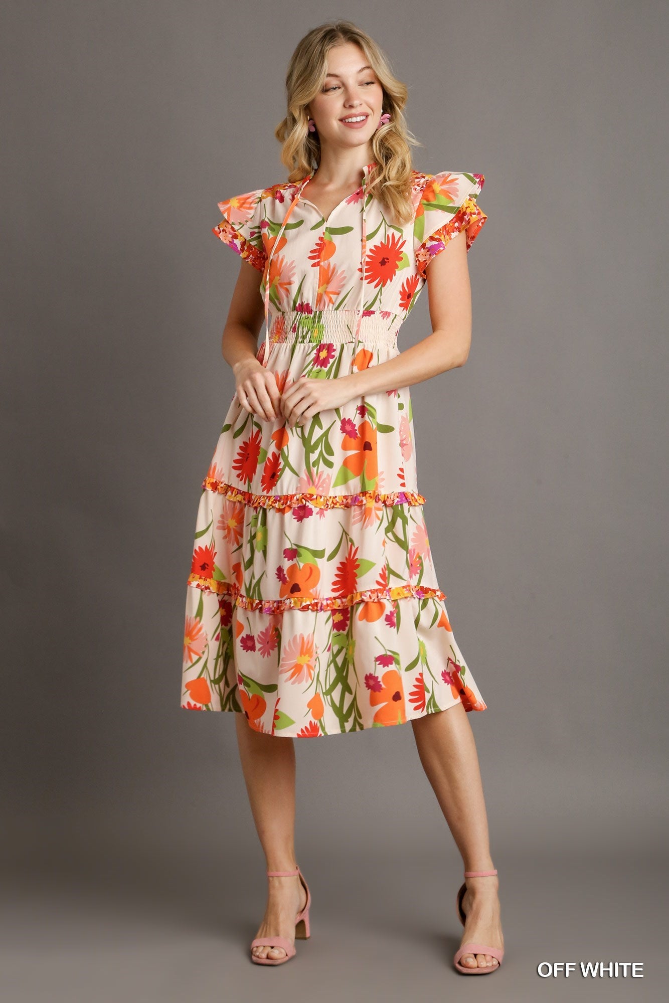 Molly Mixed Floral Tiered Dress