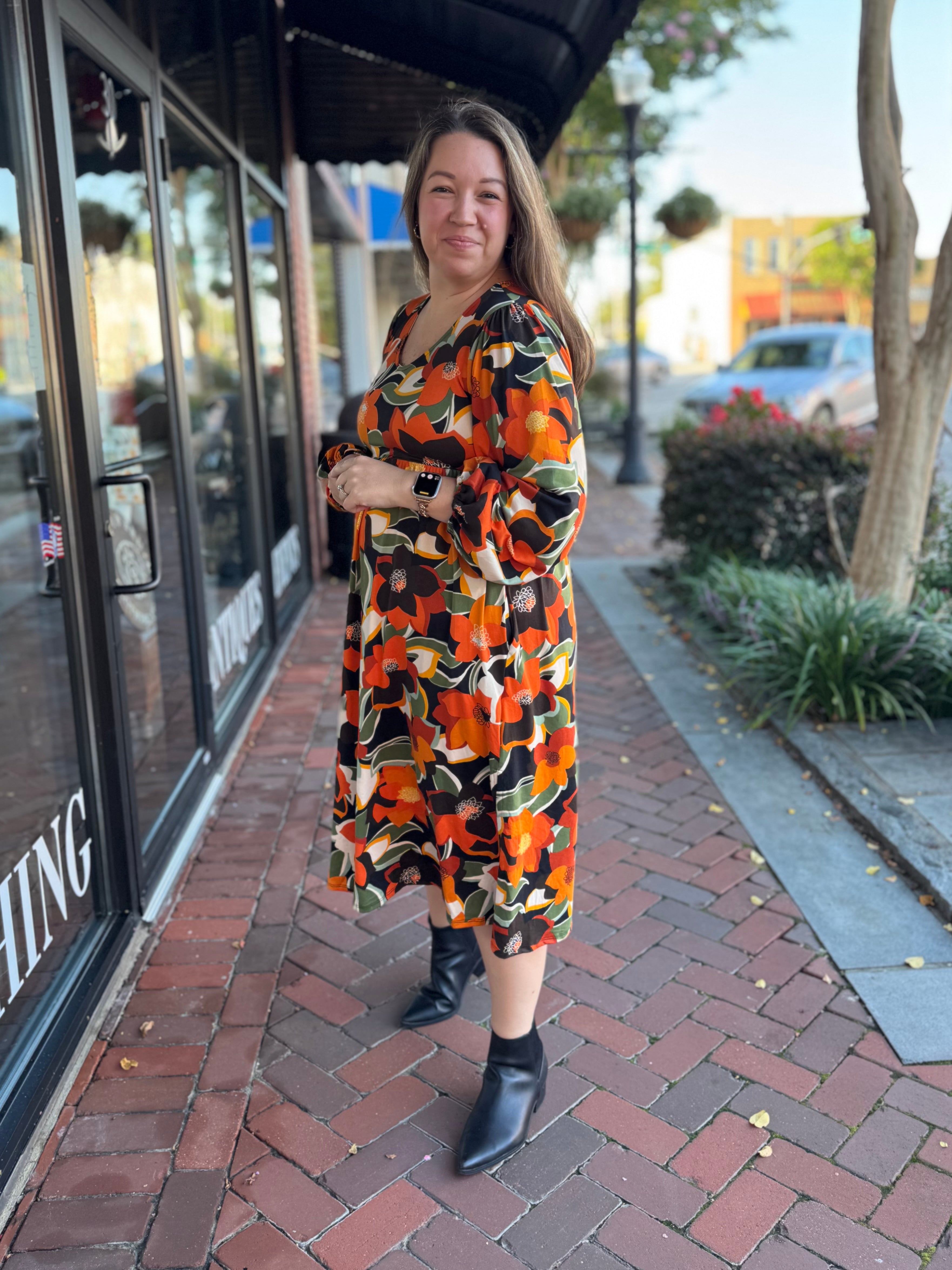 Sunset Stroll Midi Dress