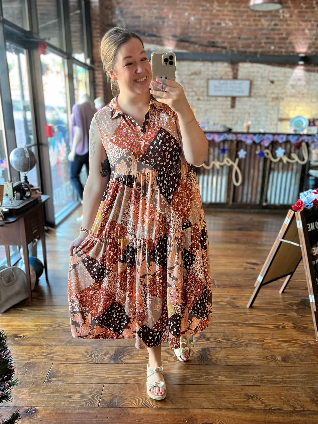 Autumn Whimsy Midi Dress