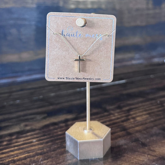 Dainty Gold Cross Necklace