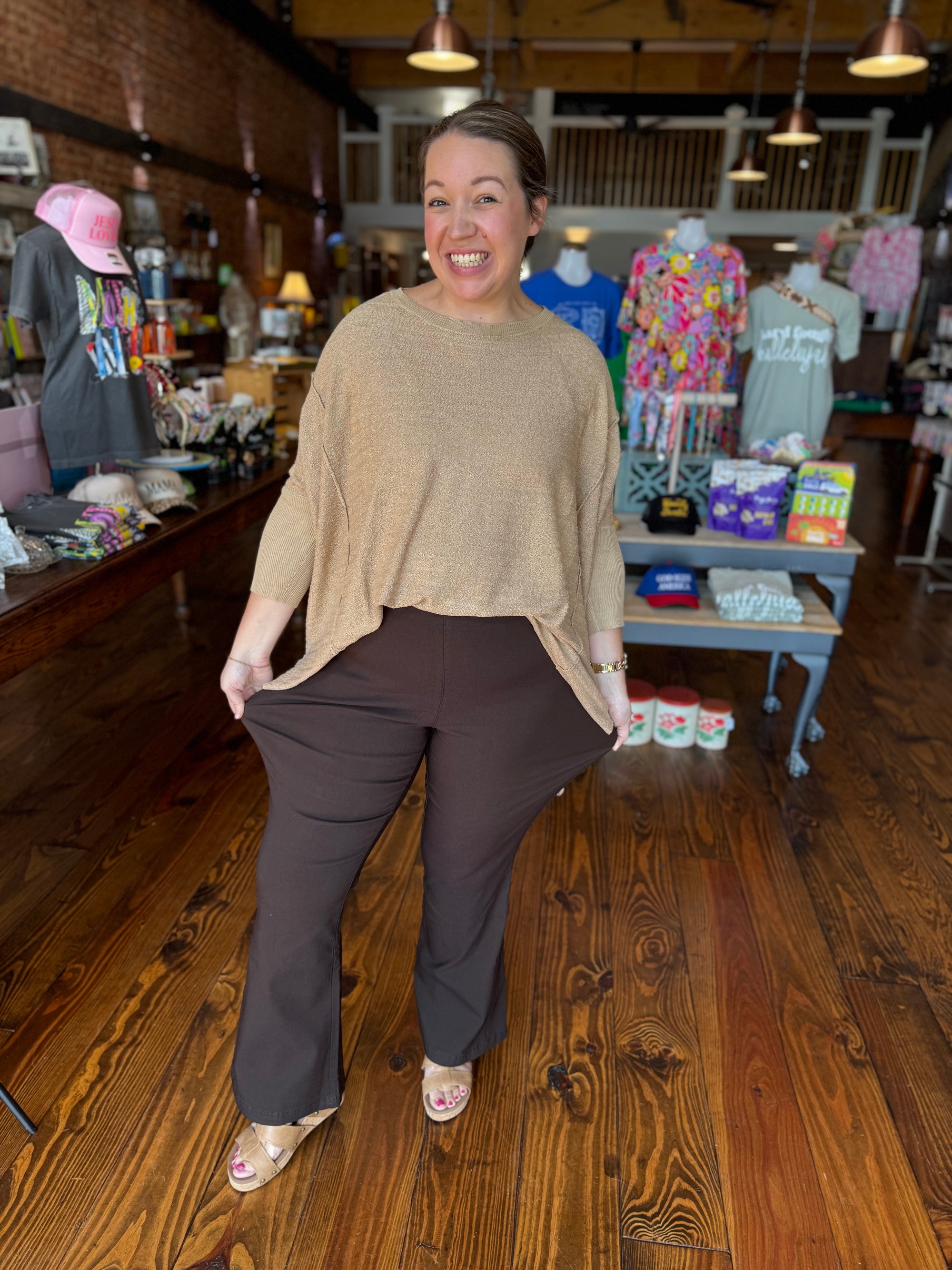 Missy Hyperstretch Pull-On Bootcut Pants - Clove