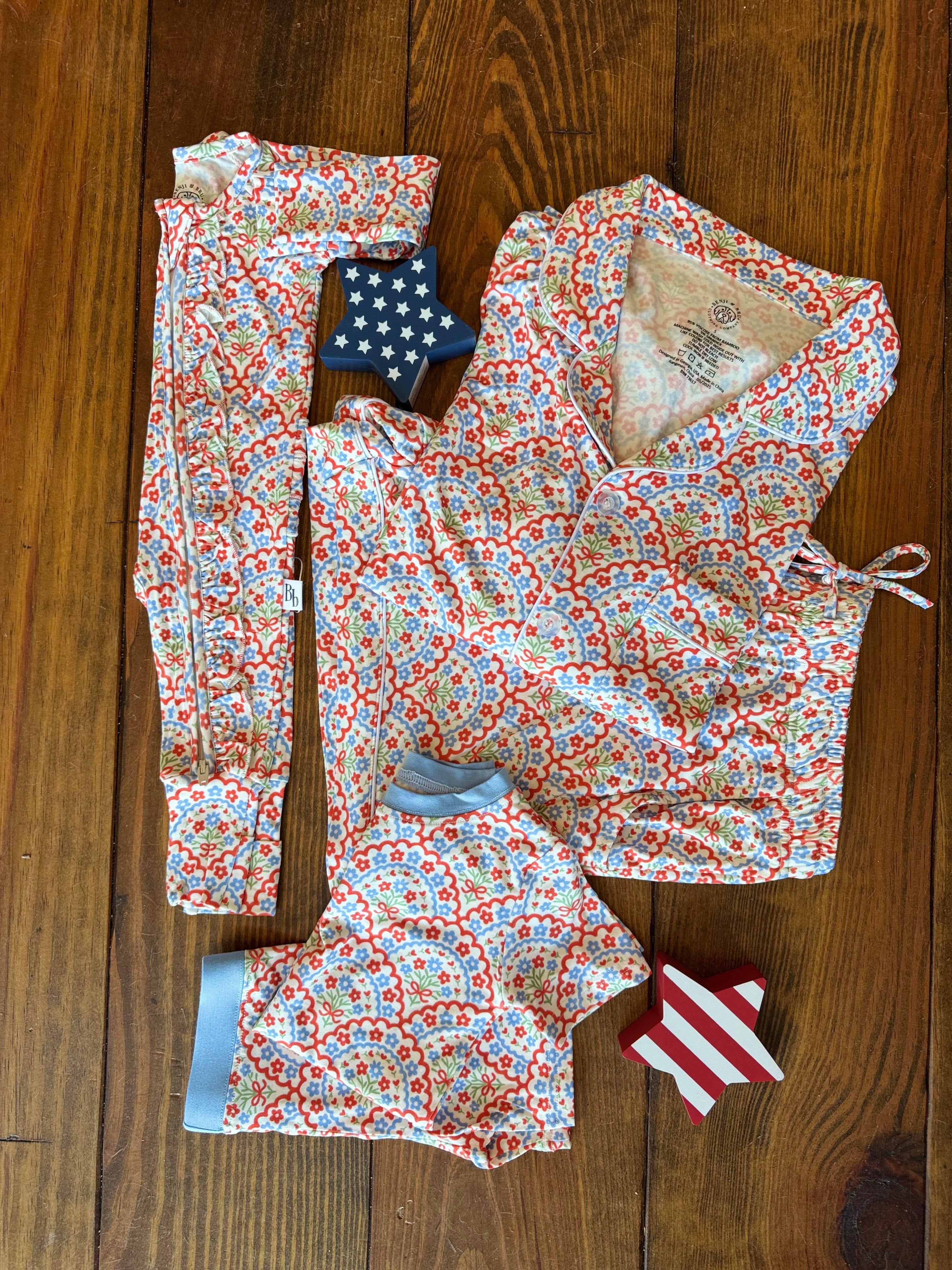 "Americana Bloom" Adult Pajamas Set