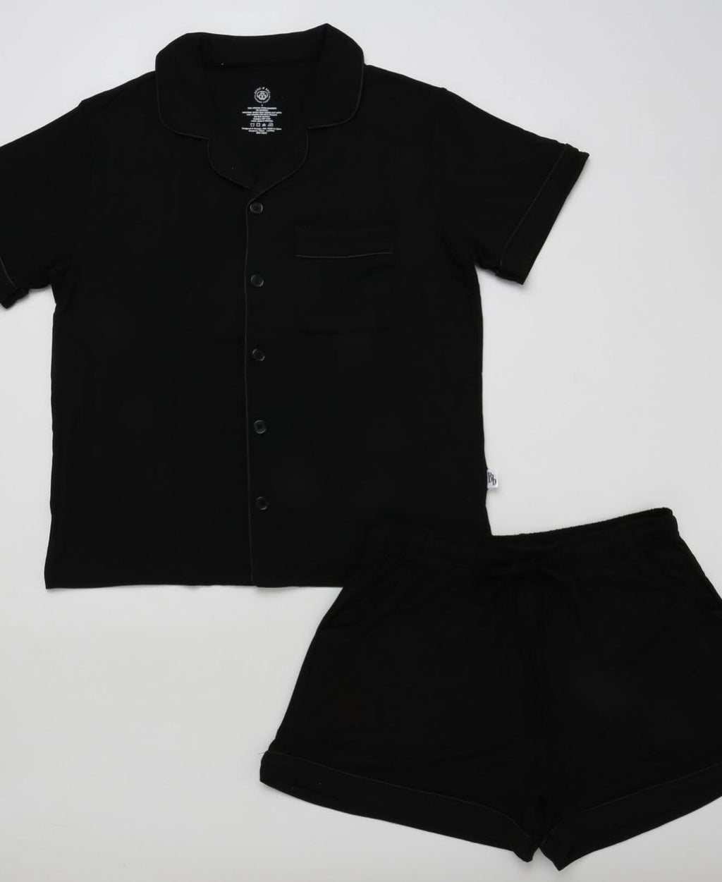 All Black Adult Pajamas Set