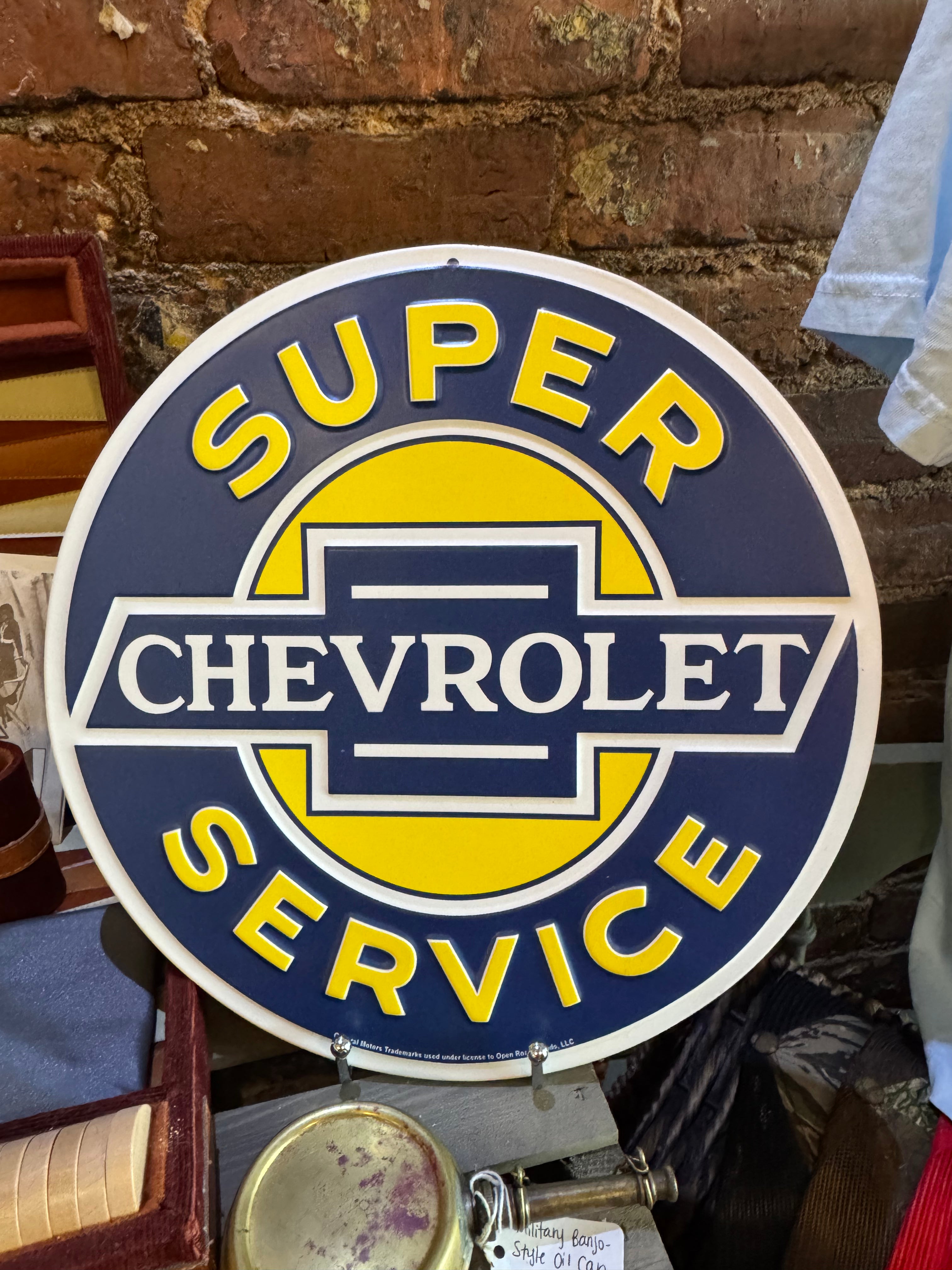 Chevrolet Super Service Tin Sign