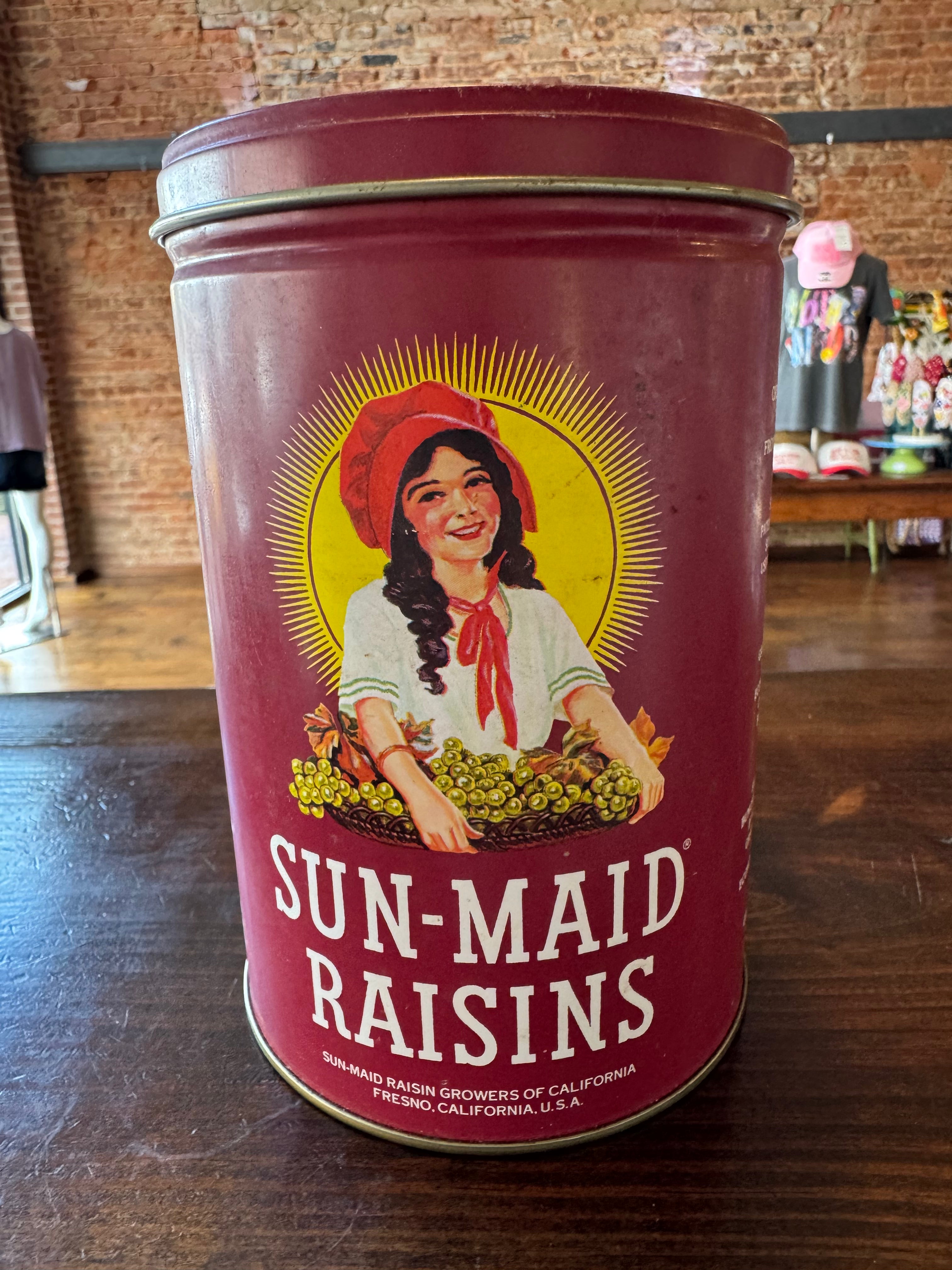 Sun-Maid Raisins Tin