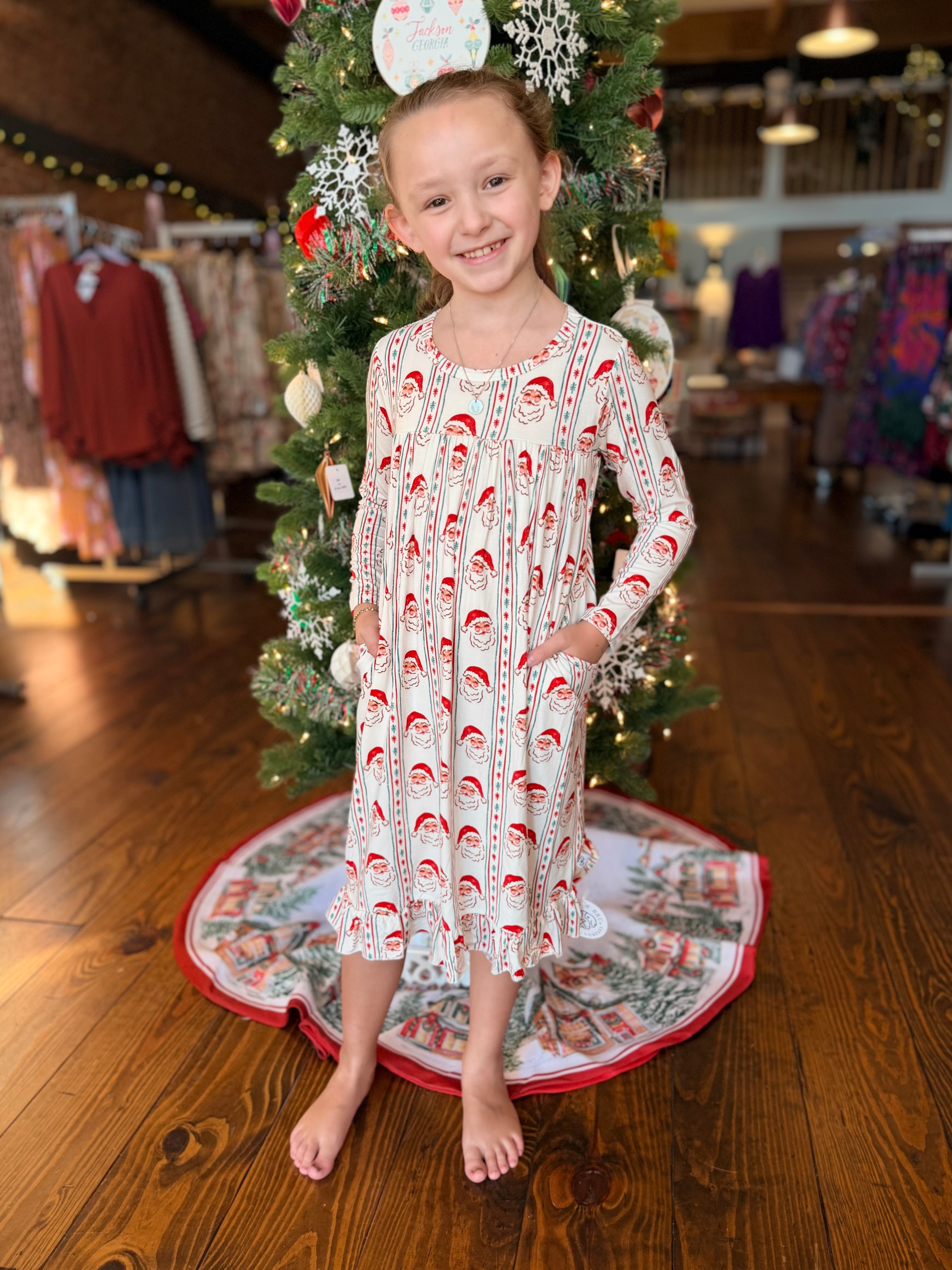 Vintage Santa Bamboo Nightgown