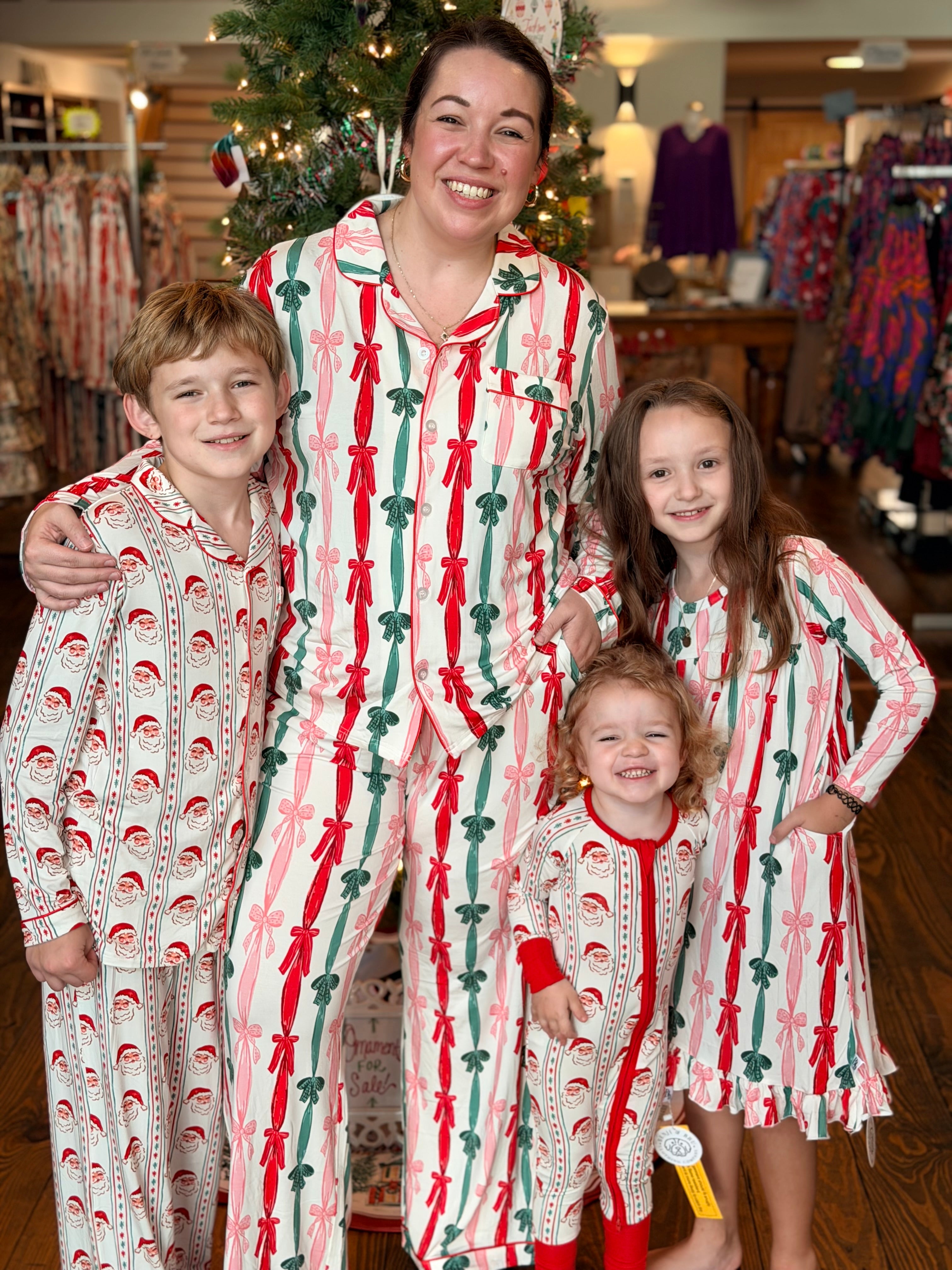 Christmas Bows Bamboo Nightgown