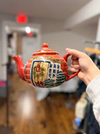 Nantucket Home Snowman & Home Teapot